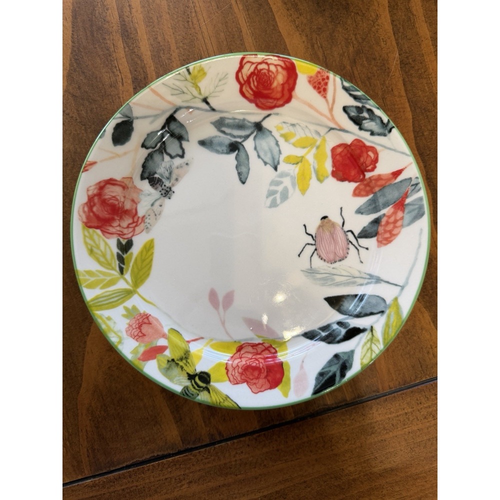 MICHELLE MORIN for ANTHROPOLOGIE Climbing Roses salad-dessert plate.